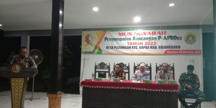 Musyawarah Penyampaian Rancangan P-APBDes Desa Plesungan