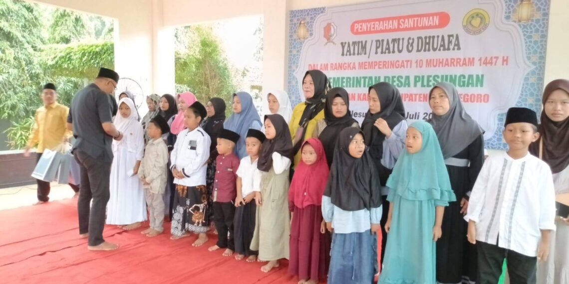 Pemdes Plesungan Salurkan Santunan untuk Anak Yatim/Piatu di Hari Asyura